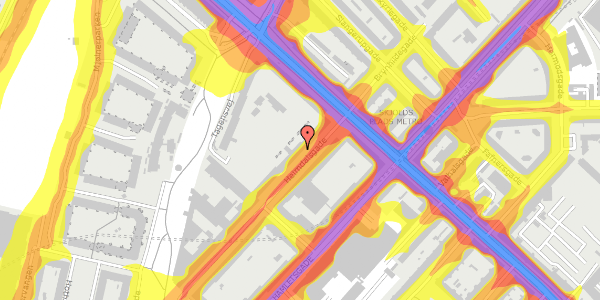 Trafikstøjkort på Heimdalsgade 51, st. tv, 2200 København N