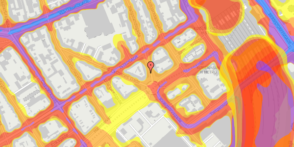 Trafikstøjkort på Helgolandsgade 18, 2. tv, 1653 København V