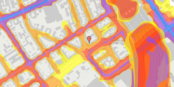 Trafikstøjkort på Helgolandsgade 21, kl. tv, 1653 København V