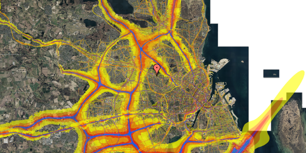 Trafikstøjkort på Hellestedvej 35, 2700 Brønshøj