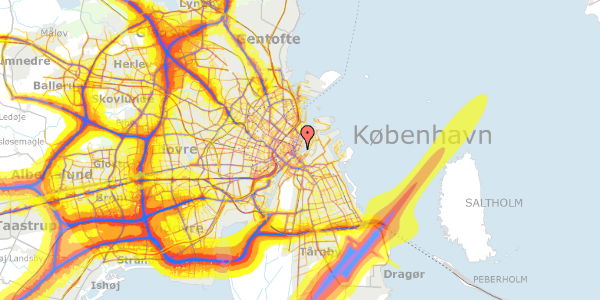 Trafikstøjkort på Herluf Trolles Gade 23, kl. tv, 1052 København K