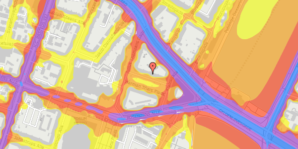 Trafikstøjkort på Herman Triers Plads 4, 1. th, 1631 København V