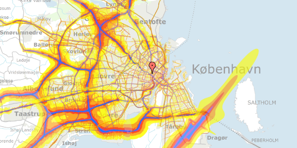 Trafikstøjkort på Herman Triers Plads 6, 1. th, 1631 København V