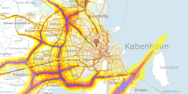 Trafikstøjkort på Hiort Lorenzens Gade 8, st. tv, 2200 København N