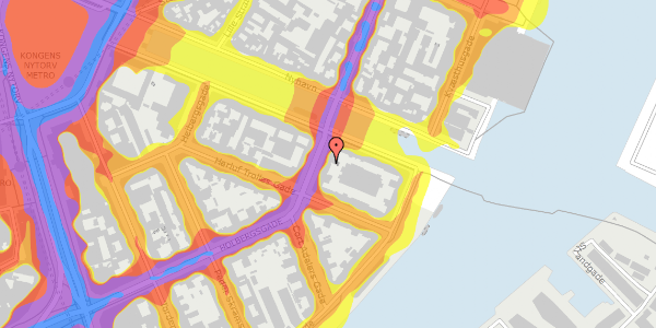 Trafikstøjkort på Holbergsgade 28B, st. , 1057 København K