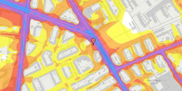 Trafikstøjkort på Hollænderdybet 2, 1. tv, 2300 København S