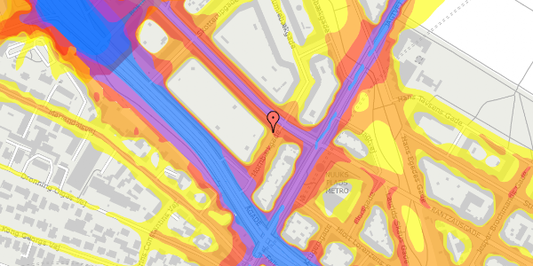 Trafikstøjkort på Hornbækgade 2, st. th, 2200 København N