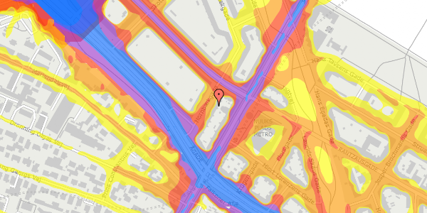 Trafikstøjkort på Hornbækgade 3, kl. 1, 2200 København N