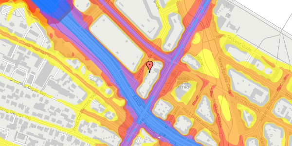 Trafikstøjkort på Hornbækgade 5, 4. th, 2200 København N