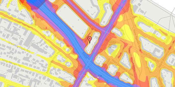 Trafikstøjkort på Hornbækgade 9, st. tv, 2200 København N