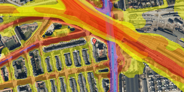 Trafikstøjkort på Hornemansgade 36, 2. 2, 2100 København Ø