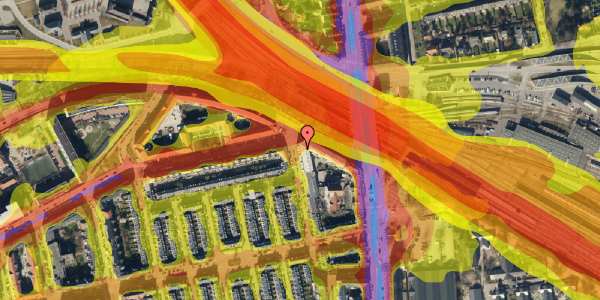 Trafikstøjkort på Hornemansgade 42, 4. th, 2100 København Ø