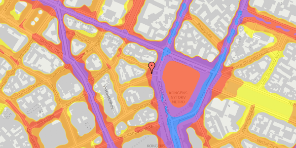 Trafikstøjkort på Hovedvagtsgade 2, kl. 1, 1103 København K