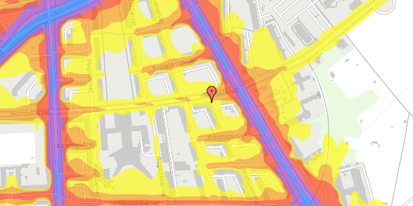 Trafikstøjkort på Hovmestervej 5, st. th, 2400 København NV