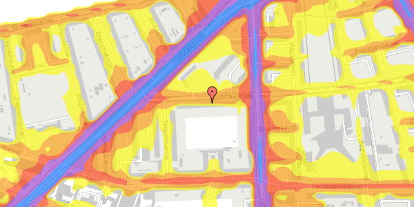 Trafikstøjkort på Hovmestervej 39, 2. tv, 2400 København NV