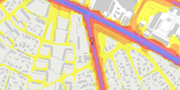 Trafikstøjkort på Husumvej 121, 3. tv, 2700 Brønshøj