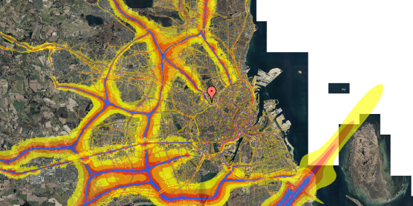 Trafikstøjkort på Hvidkildevej 26, 1. th, 2400 København NV