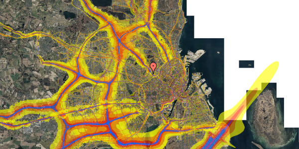 Trafikstøjkort på Hvidkildevej 54B, 2. tv, 2400 København NV