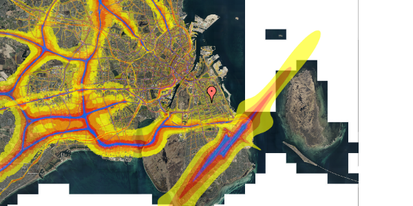 Trafikstøjkort på Hyacintgården 3, 1. mf, 2300 København S