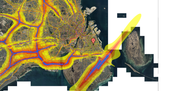 Trafikstøjkort på Hyacintgården 11, 2. 1, 2300 København S