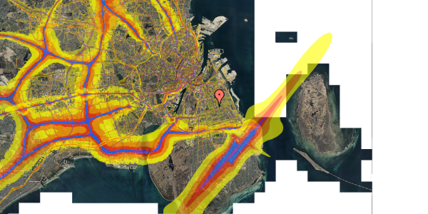 Trafikstøjkort på Hyacintgården 17, 1. 4, 2300 København S