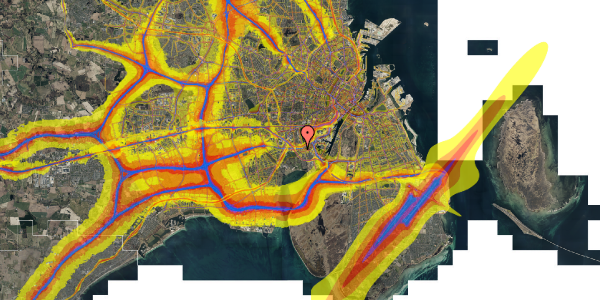 Trafikstøjkort på Händelsvej 26, st. th, 2450 København SV