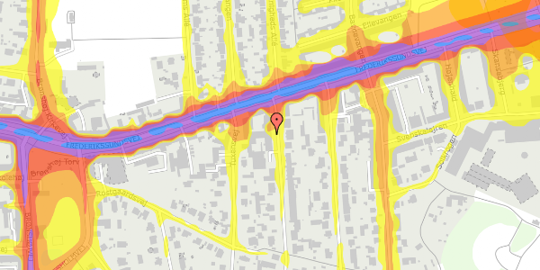 Trafikstøjkort på Håbets Allé 4B, 2. , 2700 Brønshøj