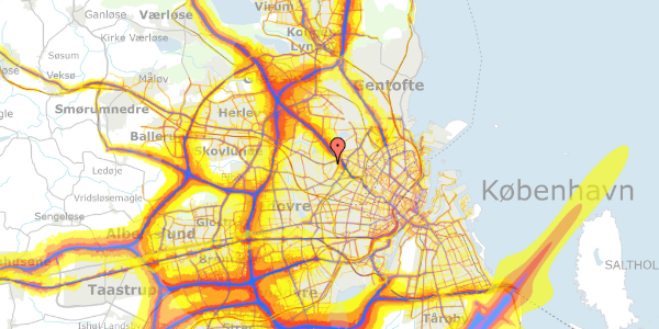 Trafikstøjkort på Håbets Allé 6, 2. tv, 2700 Brønshøj