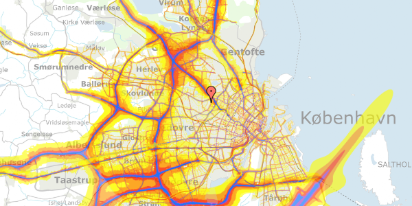 Trafikstøjkort på Håbets Allé 27, 3. tv, 2700 Brønshøj