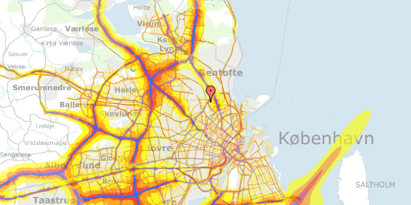 Trafikstøjkort på Håndværkerhaven 41, st. mf, 2400 København NV