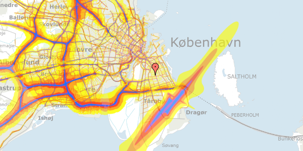 Trafikstøjkort på Irlandsvej 45, 2. , 2300 København S