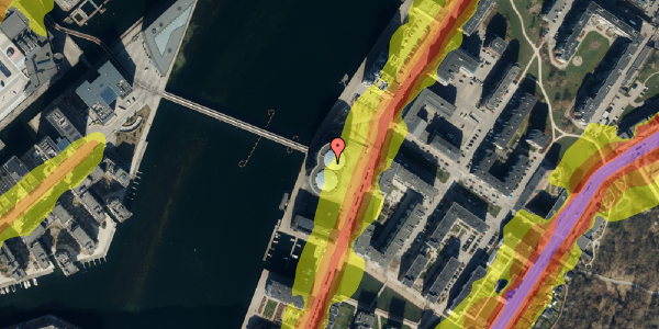 Trafikstøjkort på Islands Brygge 32A, 1. 104, 2300 København S