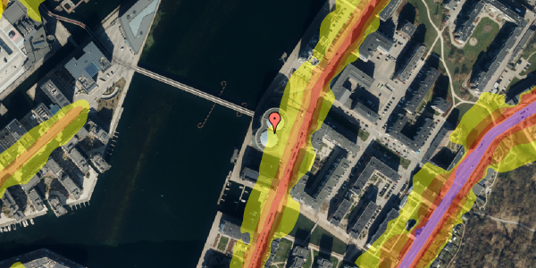 Trafikstøjkort på Islands Brygge 32B, 1. 109, 2300 København S