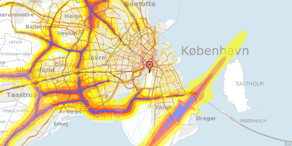 Trafikstøjkort på Islands Brygge 71, 7. th, 2300 København S