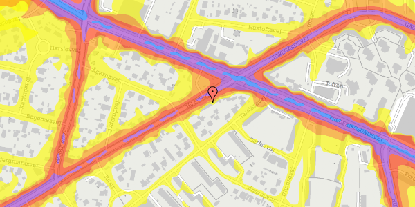 Trafikstøjkort på Islevhusvej 7, 1. th, 2700 Brønshøj