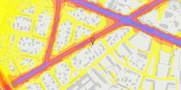 Trafikstøjkort på Islevhusvej 17, 2700 Brønshøj