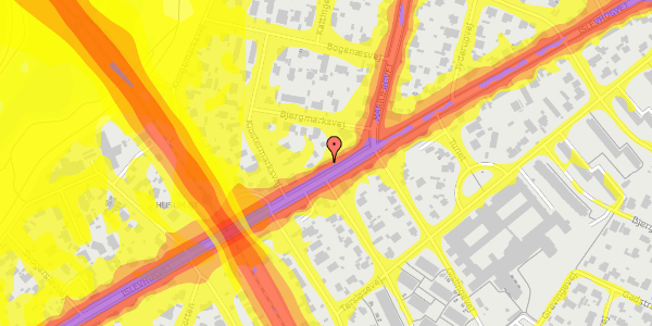 Trafikstøjkort på Islevhusvej 32, 1. th, 2700 Brønshøj