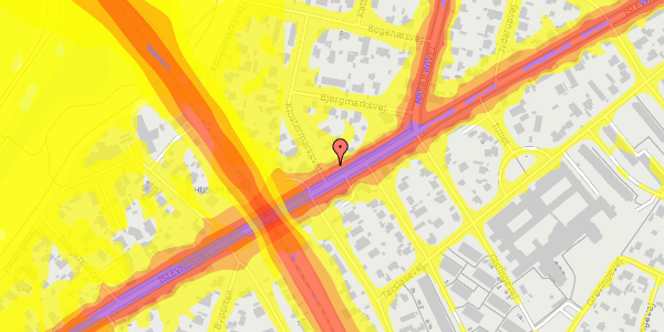 Trafikstøjkort på Islevhusvej 36, kl. 1, 2700 Brønshøj