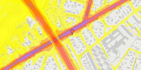 Trafikstøjkort på Islevhusvej 45, 1. tv, 2700 Brønshøj