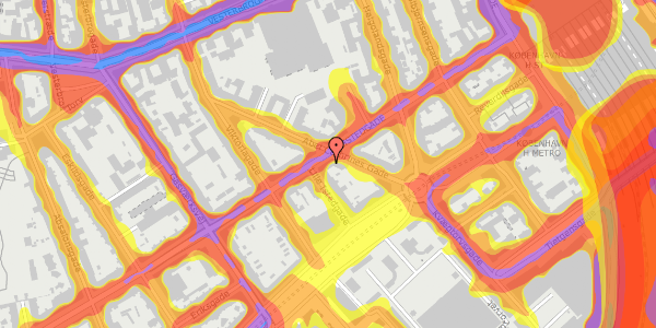 Trafikstøjkort på Istedgade 19, st. 1, 1650 København V