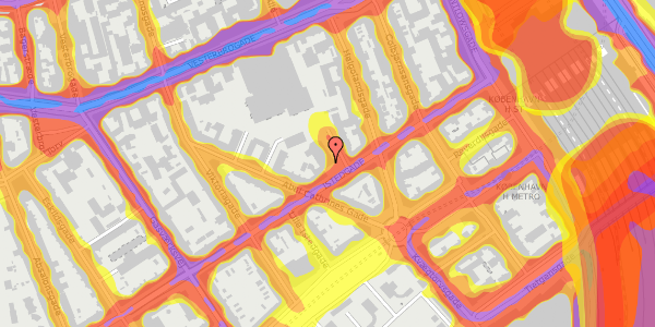 Trafikstøjkort på Istedgade 20, kl. , 1650 København V