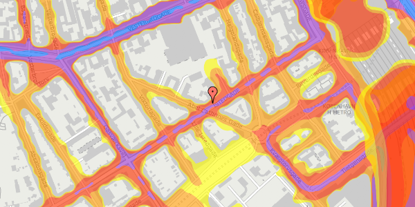 Trafikstøjkort på Istedgade 24, 2. , 1650 København V