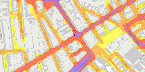 Trafikstøjkort på Istedgade 40D, 1650 København V