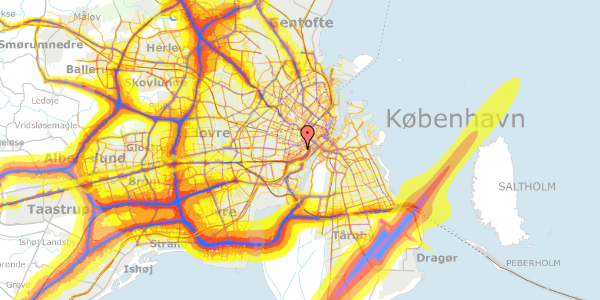 Trafikstøjkort på Istedgade 41, st. 1, 1650 København V