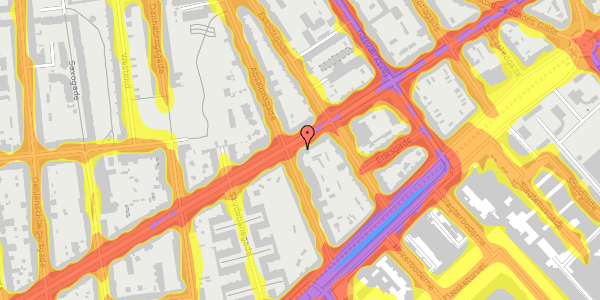 Trafikstøjkort på Istedgade 45, 1. tv, 1650 København V