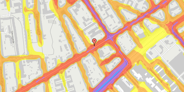 Trafikstøjkort på Istedgade 50, 1. , 1650 København V