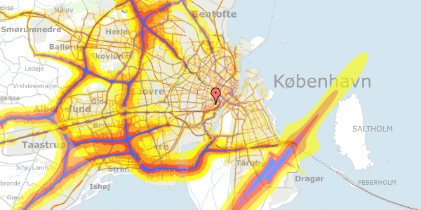 Trafikstøjkort på Istedgade 81A, 3. th, 1650 København V