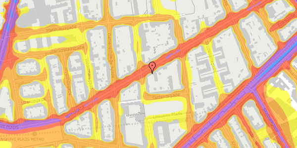 Trafikstøjkort på Istedgade 83, st. 2, 1650 København V