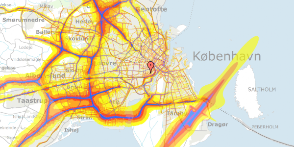 Trafikstøjkort på Istedgade 140, 5. th, 1650 København V