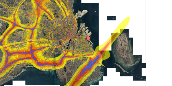 Trafikstøjkort på Italiensvej 39, 1. , 2300 København S